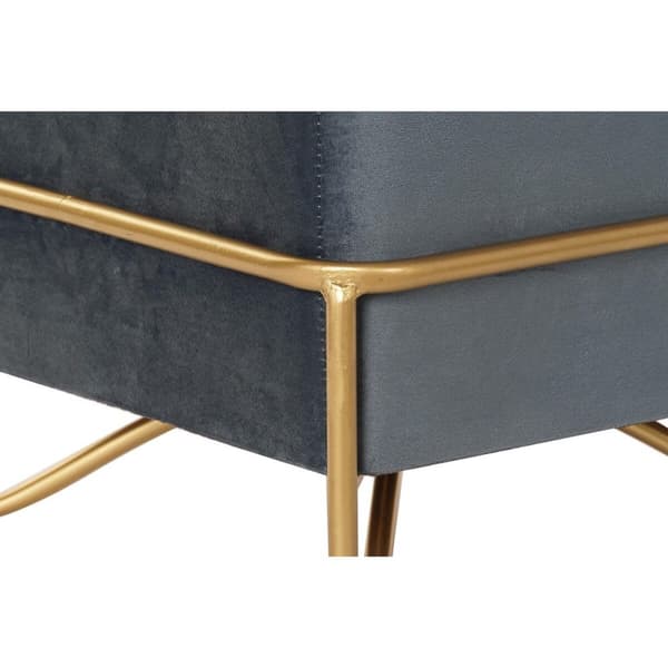 Jakkara DKD Home Decor 8424001850921 Sininen Monivärinen Kullattu Vaahto Metalli Puu MDF 42 x 42 x 38 cm