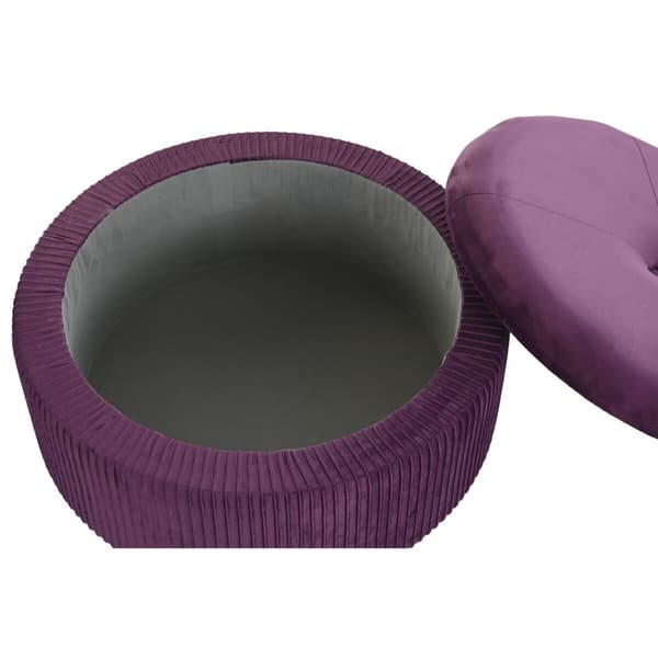 Jalkatuki DKD Home Decor Polyesteri MDF Burgundi (70 x 70 x 28 cm)