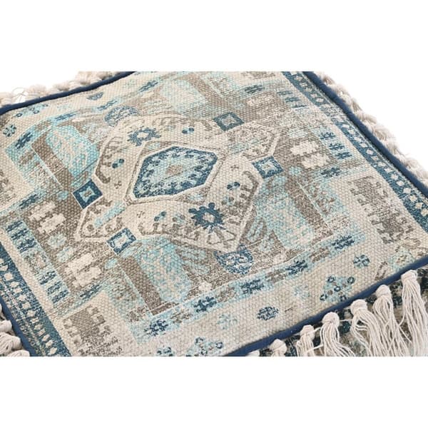 Pehmustettu istuin DKD Home Decor Casablanca Sininen Hapsu 40 x 40 x 40 cm