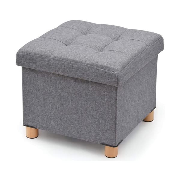 Pehmustettu istuin Domopak Living Harmaa 38 x 38 x 34 cm Polyesteri