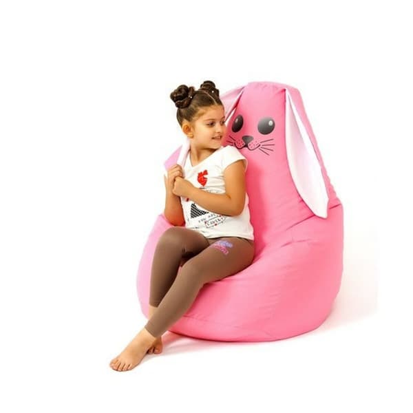 Puf GO GIFT Pink Oxford 105 x 80 cm