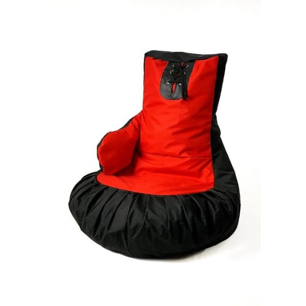 Puf GO GIFT Sort Rød Oxford Boksehandsker 130 x 90 cm