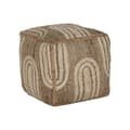 Miniatyrbillede 1 af 3: Fodstøtte Home ESPRIT Beige Natur 45 x 45 x 45 cm