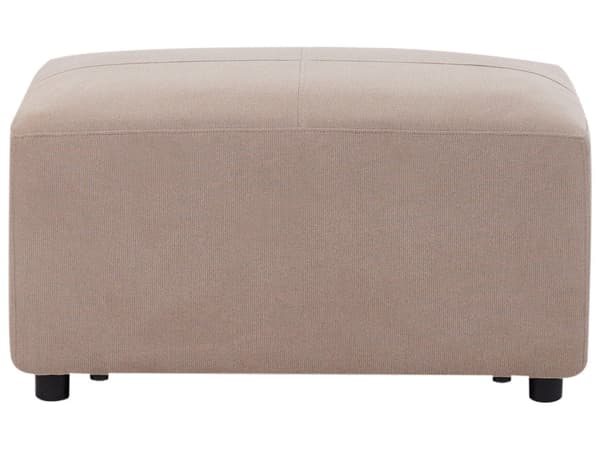 Ottoman Taupe Polstret Fotskammel Rektangulær Minimalistisk Moderne design