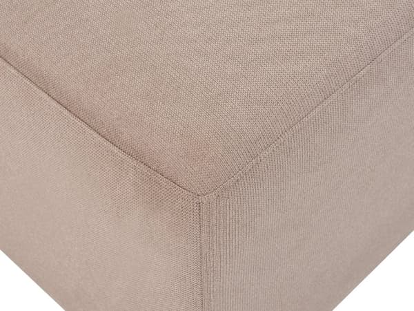 Ottoman Taupe Polstret Fotskammel Rektangulær Minimalistisk Moderne design