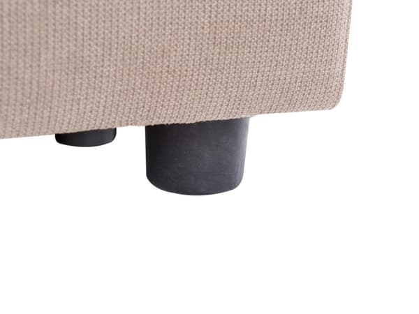Ottoman Taupe Polstret Fotskammel Rektangulær Minimalistisk Moderne design