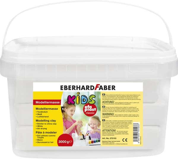 Eberhard Faber EF-570103 Modeling Clay 3KG In A Bucket