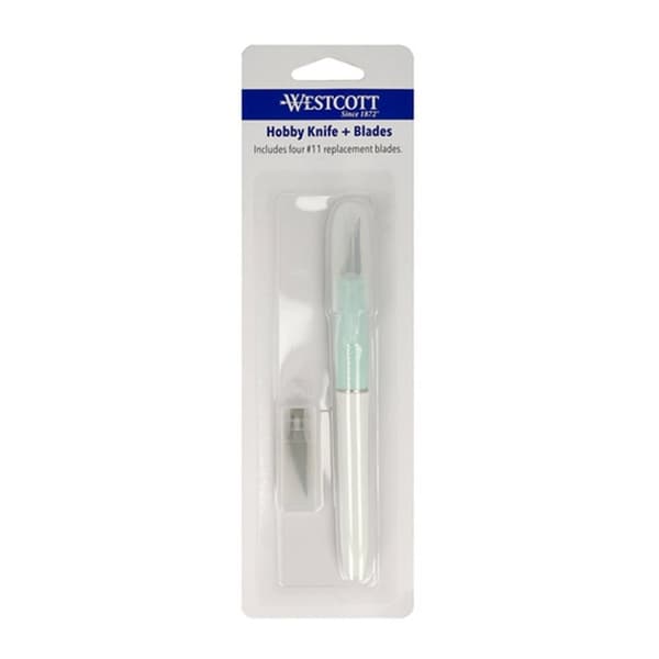 Westcott AC-17863 hobbykniv med beskyttelseshætte + 4 reserveblade