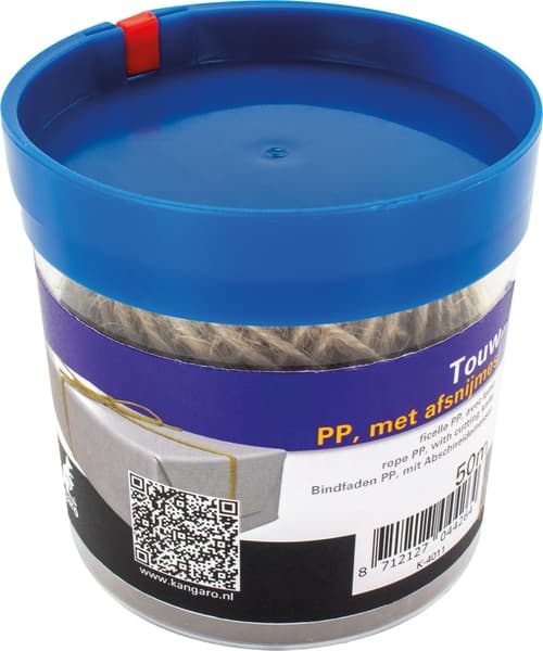 Kangaro K-4011 Rope PP 50mtr In Storage Box Skærekniv