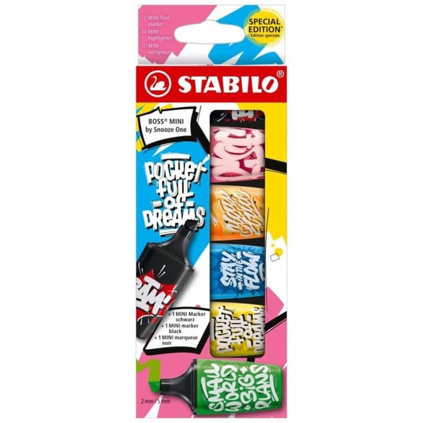 Stabilo Boss Mini Snooze One Markers 6 stk