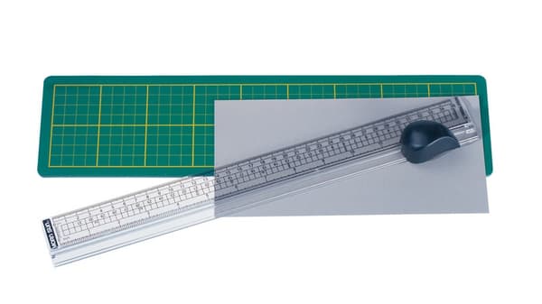Alco AL-1441 Skærelineal med måtte 380x100mm, skæreområde op til 33cm.
