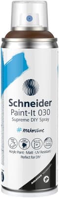 Miniatyrbild 1 av 6: Schneider S-ML03050083 Supreme DIY Spray Paint-it 030 Brun 200ml