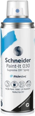 Miniatyrbild 1 av 6: Schneider S-ML03050031 Supreme DIY Spray Paint-it 030 Stålblå 200ml