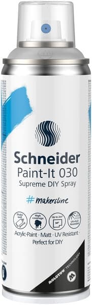Schneider S-ML03050007 Supreme DIY Spray Paint-it 030 Silver 200ml