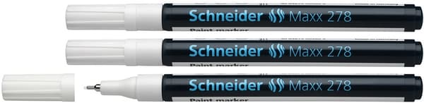 Schneider S-127849-3 Paint Marker Maxx 278 0,8 mm Vit Set om 3
