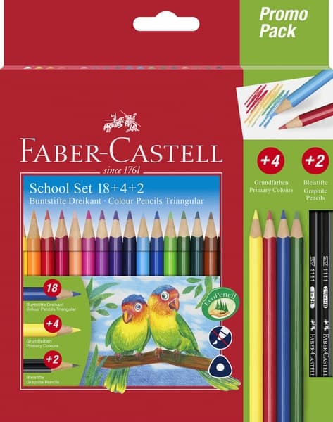 Faber Castell FC-201597 Farvesæt Faber-Castell Trekantet