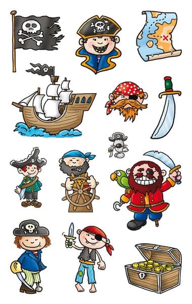 Avery AV-53197 Papirlabel Z-design Kids Pack A 3-ark Pirates
