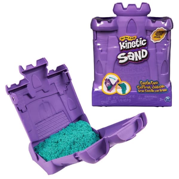 Kinetic Sand Sand Castle Play Case Lilla