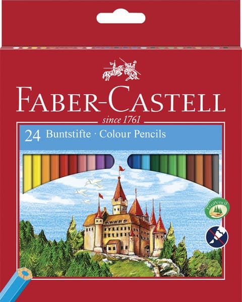 Faber Castell FC-120124 Farveblyanter Eco I Papkasse A 24stk.