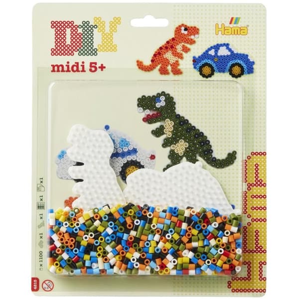 Hama Iron-on Beads Midi Dino 1100 delar