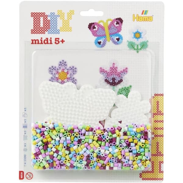 Hama Iron-On Beads Midi Butterfly and Flower 1100 stk