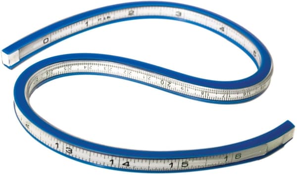 Westcott AC-TC385 Fleksibel lineal 40 cm, tommer og cm Division