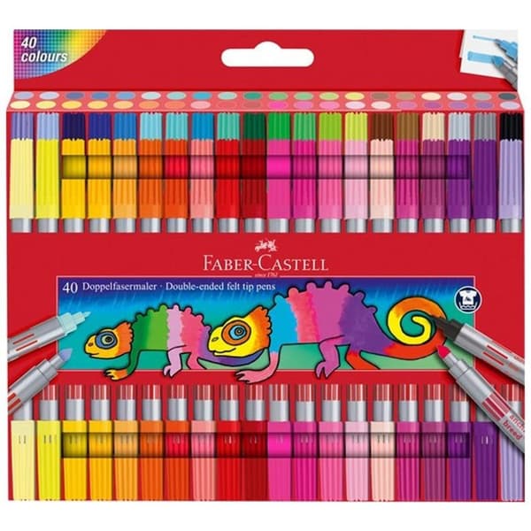 Faber Castell FC-151140 Duo filtpenne 40 stk