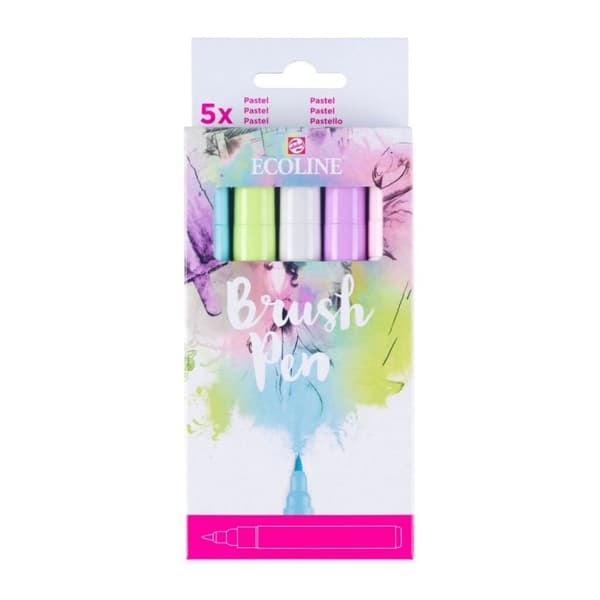 Ecoline Penselpenna Pastell 5 delar