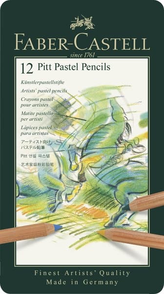 Faber Castell FC-112112 Pastelblyant Faber-Castell Pitt Metalkasse A 12 stk.