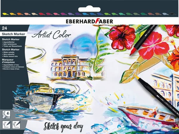Eberhard Faber EF-558224 Sketch Marker 24 stk