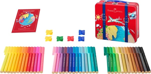 Faber Castell FC-155535 Filtpenne Faber-Castell Connector i rejseetui 46 stk.