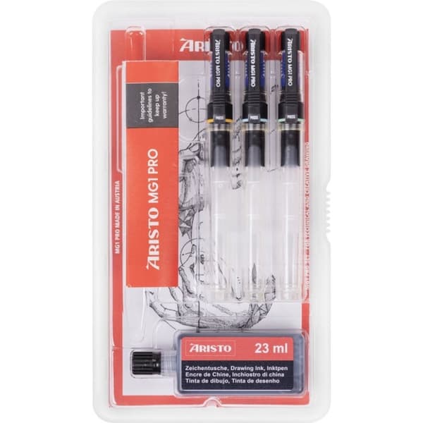 Aristo AR-64398 Ritstiftset MG1 PRO 0,2/0,3/0,5 mm 4-delat