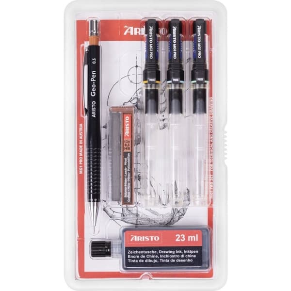 Aristo AR-64306 Tegnepennesæt MG1 PRO 0,1/0,3/0,5 mm 6-delt