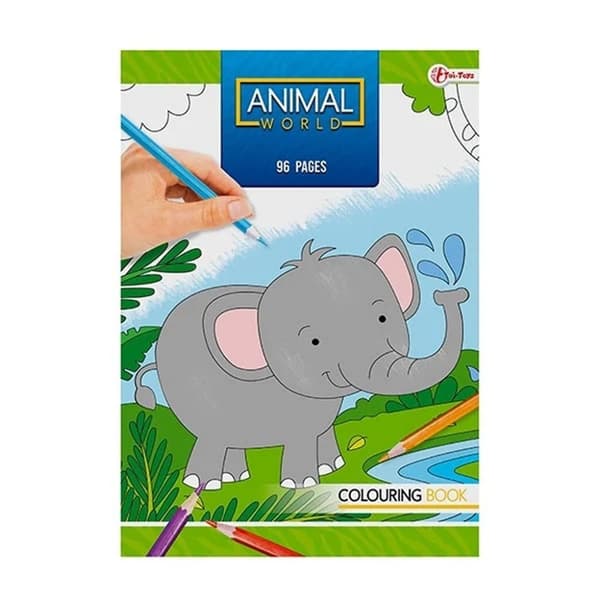 Animal World Malebog Vilde dyr 96 sider