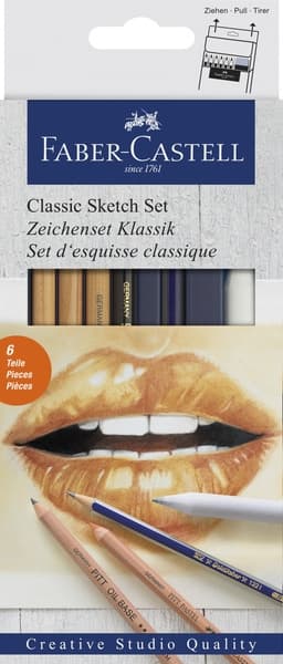 Faber Castell FC-114004 Blyantsæt Faber-Castell Classic 6-delt