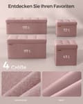 Miniatyrbillede 5 af 6: Rootz Opbevaringsskammel - Osmannisk bænk - Legetøjskasse - MDF & linned - 38 cm x 76 cm x 38 cm - Pastel Pink