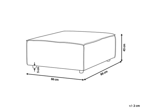 Ottoman Fodskammel Grøn Fløjl 86 x 86 cm Skammel med Stof Moderne Puf med Ben Stueindretning
