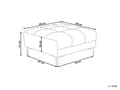 Miniatyrbild 3 av 8: Fotpall Grön Tyg 80 x 88 x 41 cm Fotstöd Sittpuff Ottoman