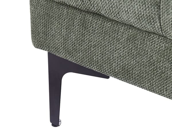 Fotpall Grön Tyg 80 x 88 x 41 cm Fotstöd Sittpuff Ottoman