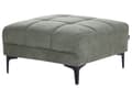 Miniatyrbild 1 av 8: Fotpall Grön Tyg 80 x 88 x 41 cm Fotstöd Sittpuff Ottoman