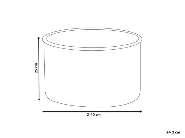 Puff Ljuslila Bomull 40 x 25 cm Rund Sammetsstruktur Ribbad Avtagbart Överdrag Maskintvättbar Sovrum Vardagsrum