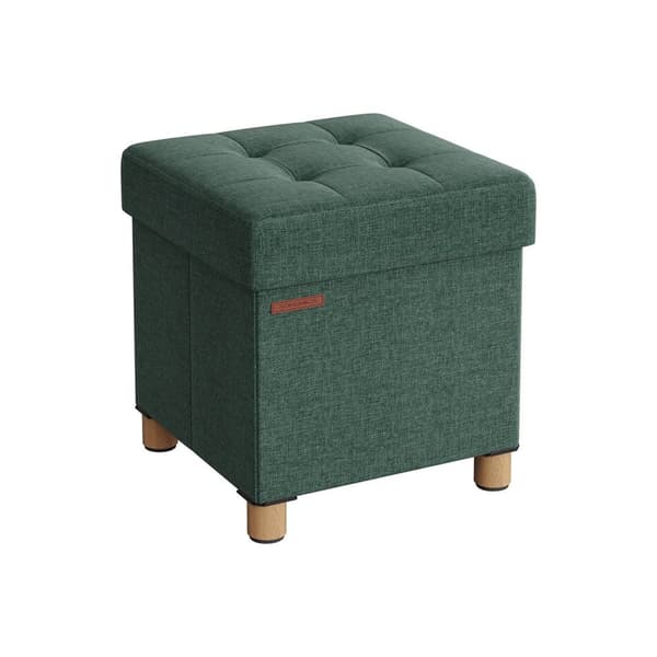 Bank - sammenfoldelig - med lagerplads - 38 × 38 × 40 cm - Vintage Green