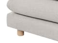 Miniatyrbillede 6 af 8: Ottoman Fodskammel Beige 68 x 86 cm Skammel med Stof Moderne Puf med Ben Stueindretning
