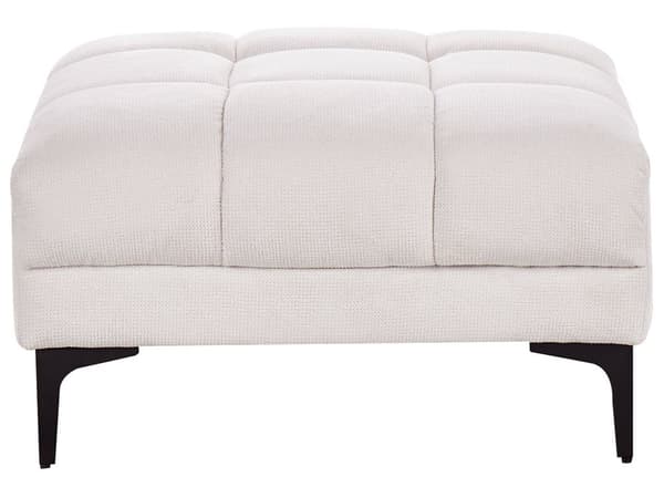 Fotpall Off-White Tyg 80 x 88 x 41 cm Fotstöd Soffdel