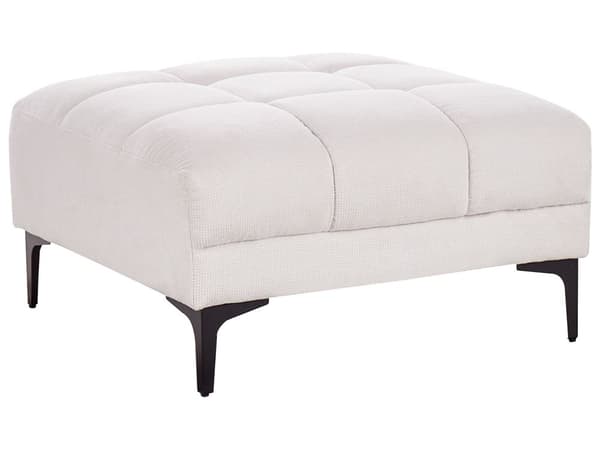 Fotpall Off-White Tyg 80 x 88 x 41 cm Fotstöd Soffdel