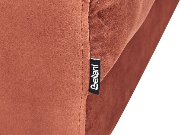 Ottoman Röd Sammetstyg 80 x 88 x 41 cm Fotstöd Soffdel Fotpall