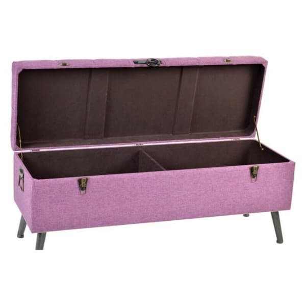 Stol DKD Home Decor 8424001565399 Multifarvet Fuchsia Metal Træ MDF 120 x 42 x 53 cm