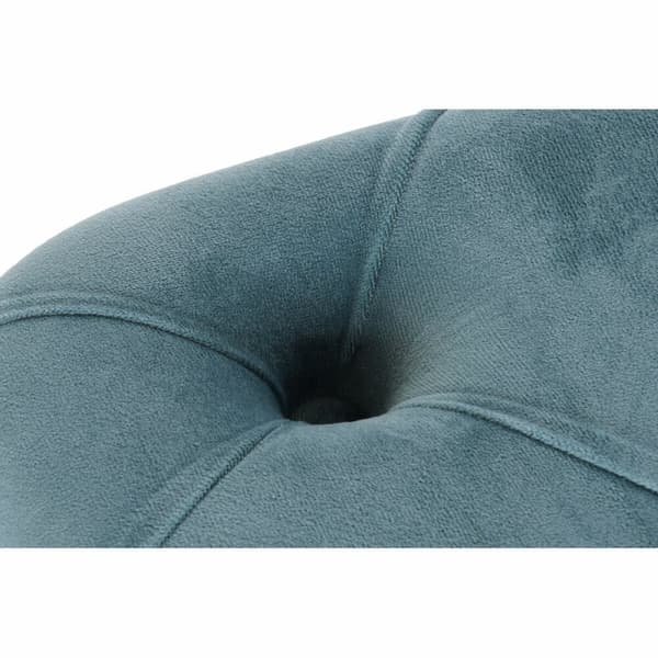 Stol DKD Home Decor Blå Polyester Fløjl Træ MDF (88 x 53 x 48 cm)