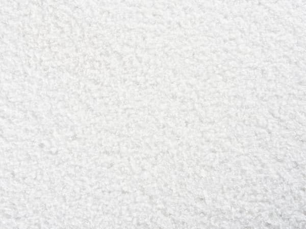 Puff Off-White Boucle Teddy Klädsel Tall Trä Ben Fotpall Hemtillbehör Vardagsrum