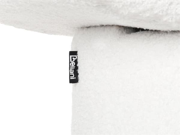 Puf creme hvid plys plys spænde teddy polstring skammel boligtilbehør stue